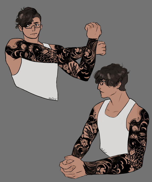 halfbody ref (tattoos)